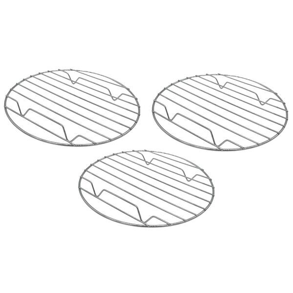 Handy Housewares 8" Round Metal Wire Cake Cooling Rack Cools Down